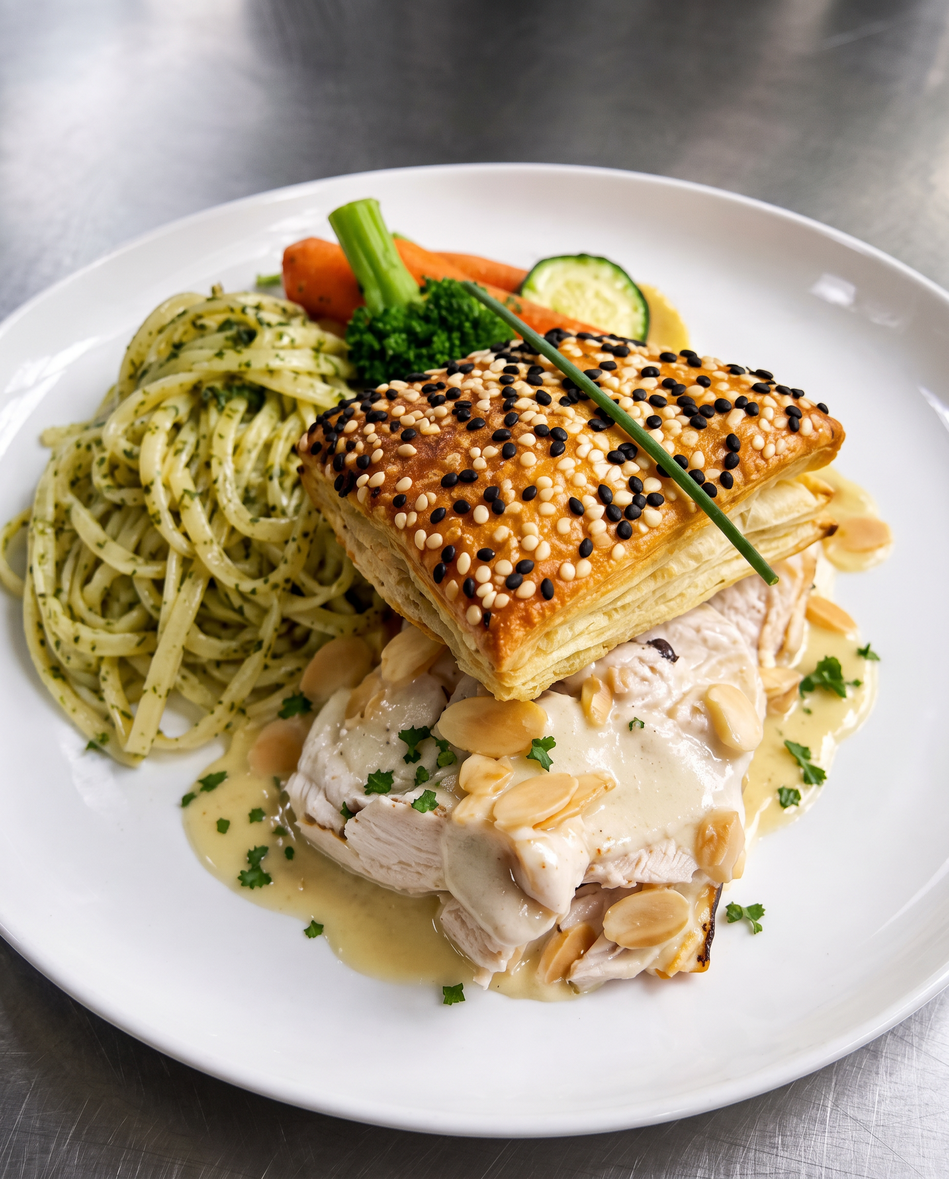 Plat de poulet servi au restaurant Le Soléo
